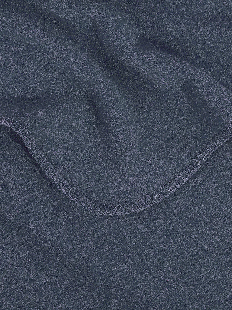 STEINER 1888 Couverture en laine - Plaid Sophia 145x190cm Atlantique bleu marine
